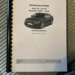 Audi A5 Typ 8T 2007-2016 Radio Navigation Kommunikation Reparaturanleitung
278 Seiten Ringbuch
Nie genutzt! Neupreis lag bei circa 30€

Versand gegen Aufpreis möglich