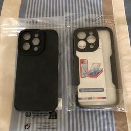 2 different types of Phone Cases for iPhone 14 Pro Brand New £4 Each.