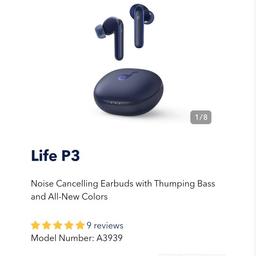 ✅ Original Charging case for earplugs Anker Life P3;
Soundcore by Anker P3 Noise Cancelling Earbuds,
Ultra Long 50H Playtime,
Fast Charging,
Big Bass,
Multi-Mode Noise Cancelling, AI-Enhanced Calls,
Wireless Charging,
App Control,
✅Bluetooth 5.2
Manufacturer‎AnkerItem model number‎: A3939031.
Product Dimensions‎6.5 x 5 x 3 cm;
63.5 Grams.
✅ RRP £69.99