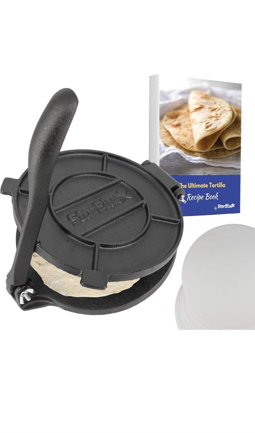 Buy & Sell Greater Manchester Rochdale - Photos for 20.5cm Cast Iron Tortilla Press by StarBlue