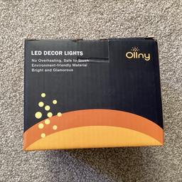 As shown, these are Brand New Christmas Warm White LED Lights, suitable for indoor or outdoor use. There are 400 LED’s and a total length of 40 meters.

RRP £18.99 so grab a bargain at £12 each or 2 for £20

Complete with separate remote control to adjust light sequence. Perfect for garden bar, caravans, decking, patios, fencing etc etc

6 available for collection from Leigh WN7 1