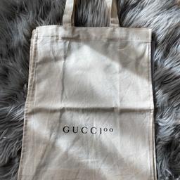 - This is 100-year celebration limited edition shopping bag from Gucci website.
- Never used, folded, completely new. 
- A welcome envelope from Gucci will also be included! 
- Size: Width: 26 cm, Height: 34 cm, Depth: 12 cm