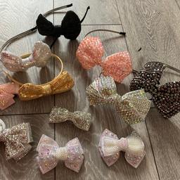 No offers
Girls selection of diamanté headbands and clips. Cost anything between £5-£10 each. There are 3 diamanté headbands(a couple of gems may just be missing), 3 sequin headbands and 5 diamanté clips. The 1 silver sequin has yellow glue marks, not on outside, it’s only under the bow.
Please see all pictures attached
Please see my other items thanks
Cash on collection only and from Dy4 8nh
No delivery
No postage
No PayPal
No to anything else
If items are not collected on arranged day/times items will be relisted no matter the excuse. I’ve heard it all and always seems to happen on exact collection time. It’s only polite to have manners to let me know!!