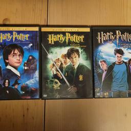 Die Filme Harry Potter 1-3 auf DVD als Set zu verkaufen.

Die Discs sind in einem sehr guten Zustand