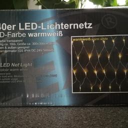 Verkaufe ein LED - Lichternetz 3x3 m.
Neu und OVP.
