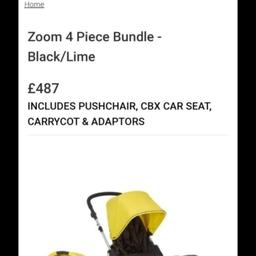 it's a beautiful push chair car seat was only used a few time everything els is un touched it dose everything gos back feet come up from New born to toddler everything you need for comfort for your baby