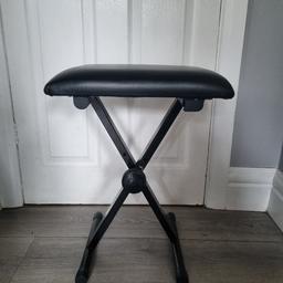 Black stool - was used with a keyboard, no longer needed
Comes from a smoke free home 
Collection Bebington Ch63