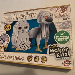 Harry Potter Make Your Own Creative Maker Kitz Magical Creatures Buckbeak Hedwig
Age 6+
Easy to Make
New in box

Unleash your creativity with this amazing Harry Potter Make Your Own Creative Maker Kitz. This kit allows you to create your own magical creatures including Buckbeak and Hedwig, from the famous Harry Potter franchise. Whether you're a fan of the books or the movies, this kit is perfect for you.

With step-by-step instructions, you can easily create your own magical creatures and bring them to life. This kit is perfect for collectors and fans of the Harry Potter franchise. Get your hands on this kit today and let your imagination run wild.