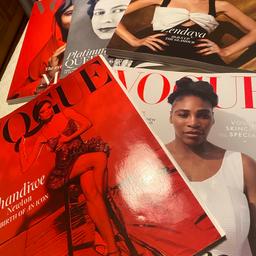 10 issues of British Vogue in excellent condition.
See third picture for spines with dates (range between Nov 2020 to Feb 23).

Smoke free home.

£15.00 for all 10 or £2 per edition.