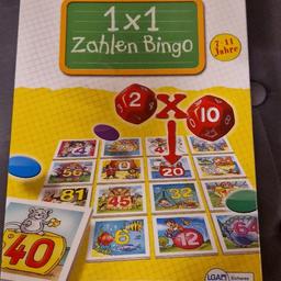 Ich verkaufe ein Lernspiel von "Spielend lernen" . 1x1 Zahlen Bingo.Das Spiel ist noch original verpackt.  Altersempfehlung: 7- 11 Jahre.
Versand ist möglich gegen Aufpreis!