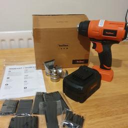 VonHaus 18V Cordless Heat Gun with 4Ah Battery and Charger

WITH 125PC HEAT SHRINK TUBING

Brand new used on 2 jobs