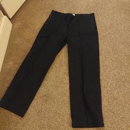 2 pairs harbour lights work trousers in black . New never been worn no tags. size 40 waist long length on label but very small more like 36/38 waist. bought as 40 but don't fit.