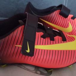Brand New Mercical Nike Football boots. Never used. Studded with laces. Excellent condition. Size 13.5 uk.