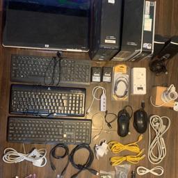 Huge Joblot Used Electronics; Monitor, Computer’s, Cables, Ethernet, Etc.

HP W1907V 19 inch LCD Colour Monitor

- Faulty

Dell OptiPlex 790 SFF Desktop Intel Dual Core i3-2100 3.10GHz 4GB DDR3 RAM

- Untested and does not come with hard drive, may apply scratches, scuffs, marks, dings or dents.

HP Compaq DC7800P Ultra-Slim Desktop Computer

- Condition is used, untested may not come with hardrive, may apply with scratches, scuffs, marks, dings or dents.

- Ethernet Cables
- Speakers
- Aux Cable
- Mouses
- Wifi Booster
- AV Cables
- Home Telephone Cables
- Power Adapter Cord
- Car MP3
- 3 Pin USB Extender
- Lamp
- Ink Toner
- Broadband Routers
- Switching Power Supply Model: FY0182520700B
- AC/DC ADAPTER Model: LJH-1220
- BATTERY CHARGER Model: YLJXA-U094040
- Switching Mode Power Adapter comes with other converters Model: N16EE
- Replacement AC Adapter Model: PA-1700-02
- Equip USB Port Cover Protector
- Wireless Fast Charger Phone Car Holder
- Halfords Switching Type

Much more