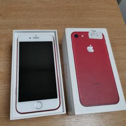 Apple iPhone 7 Red 256Gb Unlocked (READ AD) 

CASH ON COLLECTION ONLY, I'm in Acocks Green, b27. NO DELIVERY AND NO SWAPS

Phone in overall good condition, small crack on home button but touch is works and button clicks as it should

Battery health is 86%

Comes in box with usb lead