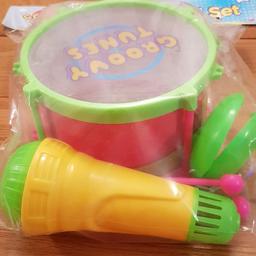 Baby toys, toddler toys, baby items, mini band set with drum, sealed packaging, more lovely things on my profile, Yardley b26, any queries plse ask