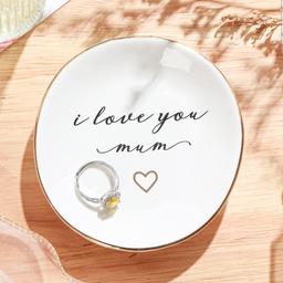 Titanape Gifts for Mum, I Love You Mum Trinket Dish, Mum Gifts for Birthday, Mothers Day, Christmas Presents for Mum