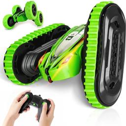 Kidwill 2 in 1 4wd remote control on / off road stunt car
Double sided / flip with exchangeable wheels & crawler
Cool headlights and 360 rotation
- Green - new / sealed

2.4ghz / 7km/h

Great little toy for 3+ years

All attachments and tools included

This 2 in 1 Remote Control R/C Car by KIDWILL is the perfect toy for kids who love adventure and speed. Equipped with Exchangeable Parts / Wheels, this NON_RIDING_TOY_VEHICLE comes in a stylish Green-2in1 colour and has an impressive 4WD feature.

At 248mm in length and 176mm in width, this car is big enough for hours of fun but small enough to be easily transported. Its High Speed capabilities and 2.4GHz remote control make it a great addition to any collection.
Get ready to explore with the KIDWILL 828D model!