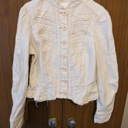 cream jacket from miss Selfridge size 12, good condition,