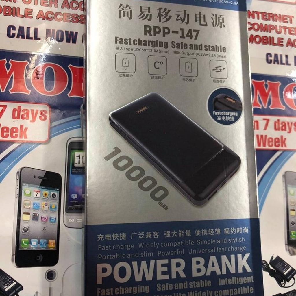 10000mAh Remax RPP-147 2 in 1 Portable Charger & Power Bank Compatible with iOS & Android

Brand: Remax

Model: Rpp-147

Condition: New

Storage: 10,000 MAH

NO POSTAGE AVAILABLE, ONLY COLLECTION!

Any Questions....!!!!
***
Please Feel Free To Contact us @
0208 - 523 0698
10:30 am to 7:00 pm (Monday - Friday)
11:00 am to 5:30 pm (Saturday)

Mobilix Fone Lab Chingford
67 Chingford Mount Road,
Chingford , London E4 8LU