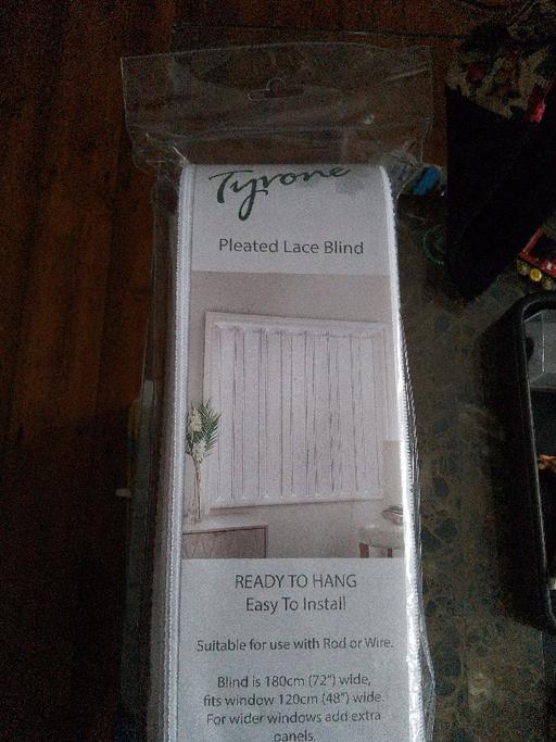 Buy & Sell West Midlands Sandwell - Photos for Pleated Lace blind drop 137x 54cms