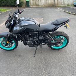 my yamaha mt07 2022 just covered 3400 miles. just had a service on it done it myself. bikes mint got original exhaust and sc performance for it. its got akropovic on it but ill be selling that seperate… only selling it becuase sombody tried robbing it and snapped my steering lock. ive took it to the garage to have it all checked over its perfect just no steering lock. got log book 3 keys its got all new indecators on now aswell. ill be taking all new pictures this weekend so if interested message me and ill send you my number. thanks