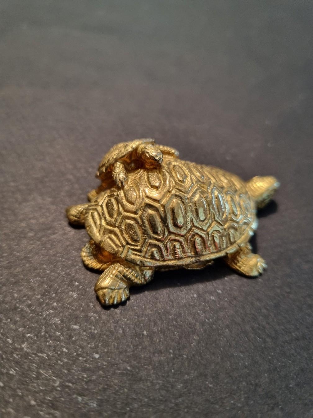 Ipetboom Messing Schildkröte Ornament - Vintage Deko Für Schreibtisch