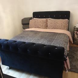 black velvet double bed base lovely condition fab bargain