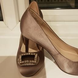 Flore beige diamante buckle shoe size 6,brand new,never been worn,ideal for that christmas outfit. paid £29.99. selling for £10