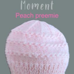 Hand made, newborn baby girls hat, peach or the multicoloured one in pinks, brand new £2.50 each. Postage available, collection Kingstanding B44