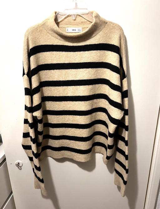 Buy & Sell South West London West Brompton - South West London - Photos for Mango Striped Fluffy Soft High Neck Jumper