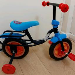 easy to use balance bike and can then be converted to a pedal bike with stabilisers 
Suitable for age 2+ years 
Please give me a reasonable offer. 
Can be delivered for extra charge.