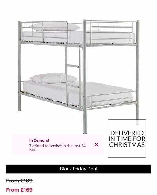 Buy & Sell West Midlands Dudley - Photos for silver bunk bed