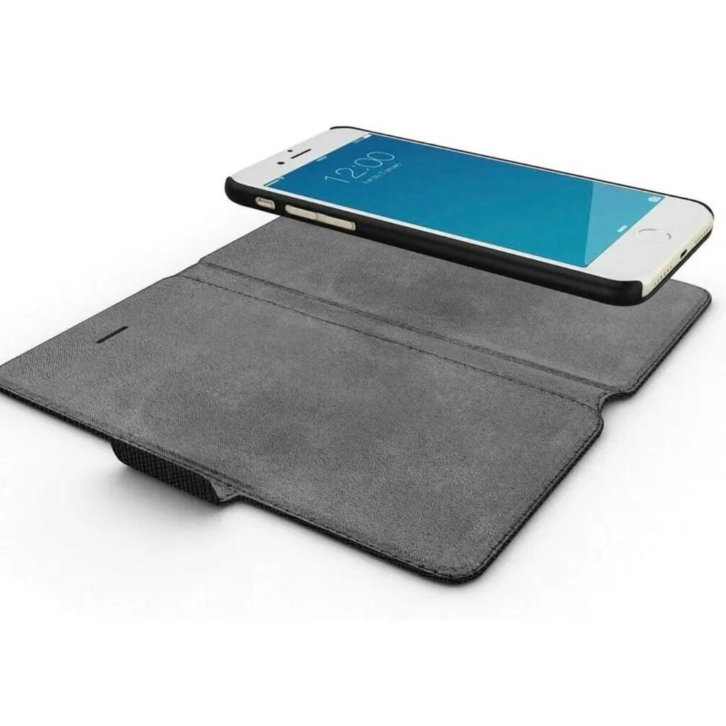 Ideal of Sweden black 2-in-1 case & wallet iPhone holder

The wallet has two card slots that can hold up to 4 credit cards.
Magnetic closing on the side.
Detachable case, click your telephone easily in and out of the wallet.
Handmade Saffiano Design with High-Quality PU Leather

Some marks to the inside grey suede, otherwise like new

RRP £39.99

Compatible with
iPhone 8/7/6 Plus