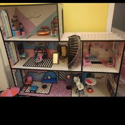 lol doll house and dolls and assesories 100s of pounds of items great Christmas gift open yo sensible offers more stuff than in photos