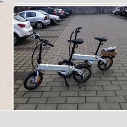 Verkaufe wegen Fehlkauf eines von 2 Elektrofahrrädern,Green Falter von Fa. Grünberg , mit Crossbereifung,schön klein zusammenklappbar,sehr wenig gefahren,Reichweite ca.45—50 Km ,NP 2050€