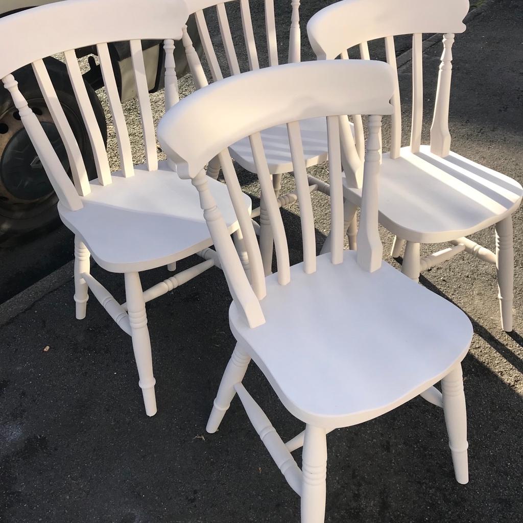 Beautiful 4ft farmhouse table and chairs £225
Or 5ft with 4 chairs £255.
Collection preferred but can deliver at extra cost, depending where you are.
Thank you for your interest