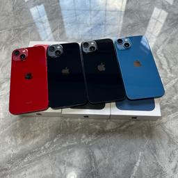 iPhone 13 128GB Unlocked available in multiple colours 

128GB Red - £360 
128GB Blue - £370
128GB Black - £370 

Devices Include:
- New Case
- New charging cable
- Sim ejector
—————————————————
Postage available via Royal Mail special delivery

Local delivery also available 🚘

Buy with confidence from a trusted seller with over 300 5 ⭐️ reviews from satisfied buyers

All iPhones iCloud signed out and tested so sold as seen

Shpock wallet payments accepted!