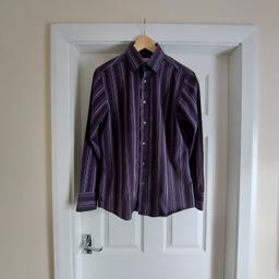 Shirt “ Ted Baker“ Endurance

 Superfine Cotton

 Purple Black Multi Colour

Good Condition

Actual size: cm and m

Length: 72 cm

Length: 39 cm from armpit side

Width shoulder: 41 cm

Length sleeves: 61 cm

Volume hand: 40 cm

Breast volume: 99 cm – 1.01 m

Volume waist: 97 cm – 98 cm

Volume hips: 98 cm – 99 cm

Size: 15.5 (UK)

100 % Cotton

Made in China