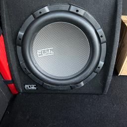 Fli subwoofer with built in amp sounds very nice it’s 1000 watts 12inch