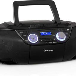 Brand new (opened never used)
Auna Roadie 2K Boombox - Radio with Bass DAB + / FM, CD Player
REF/OWN

accept paypal or bank transfer or collect £45
pay paypal - sygon467@yahoo.com - £45 +£10 delivery total £55
tell me once paid 
send your address posted to you