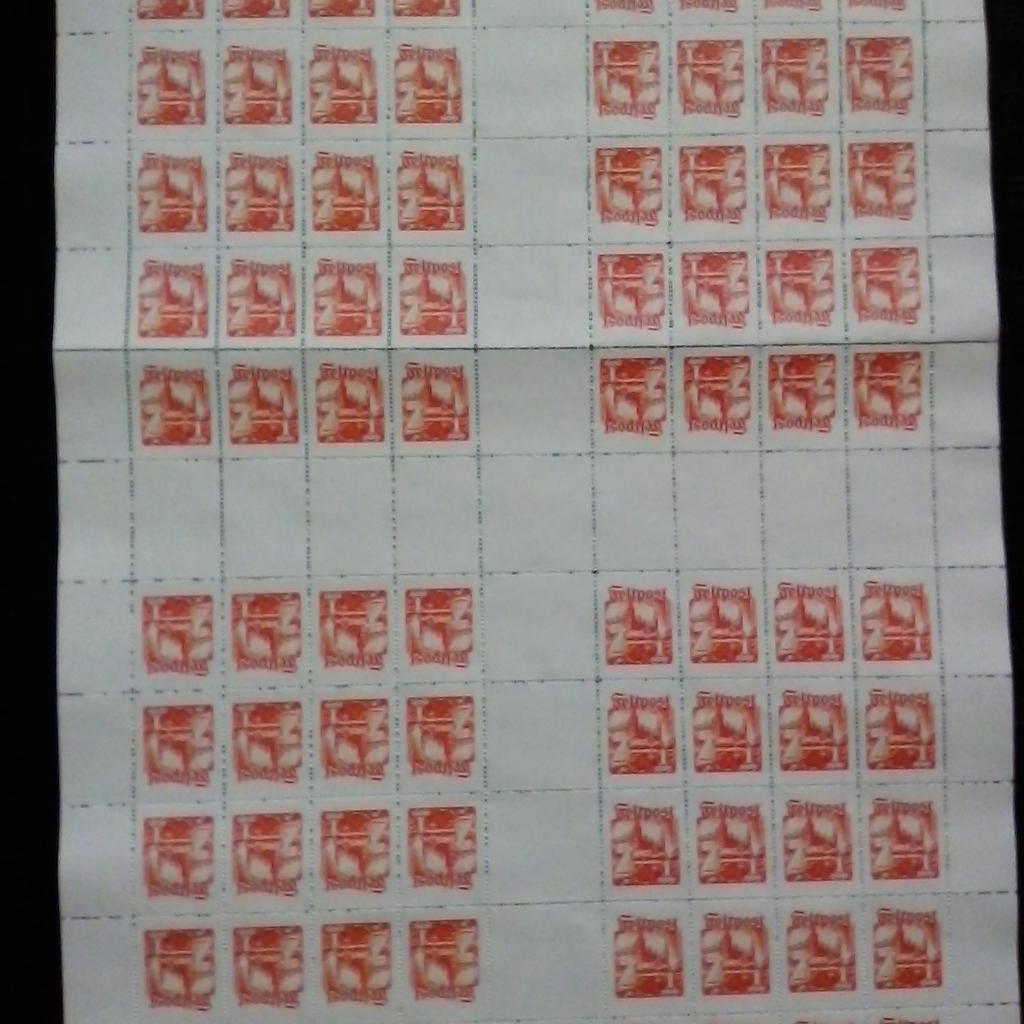 Briefmarken Bogen, keine Gummierung, ungeprüft