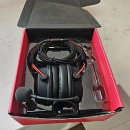 Wired Gaming Headphones with microphone. Comes with the box used only a handful of times. In perfect working order.