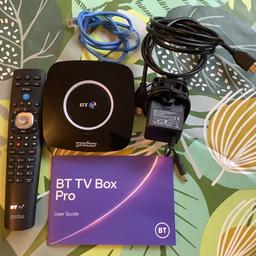 BT You view Tv box (non recordable) used for a week, new condition.