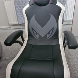 Adult X Rocker gaming chair paid £180 for it. my son has hardly used it, so it's like new. Few small marks on back hardly noticeable. See pictures.  
Would be a great Christmas present 
No offers as its worth the asking price.
