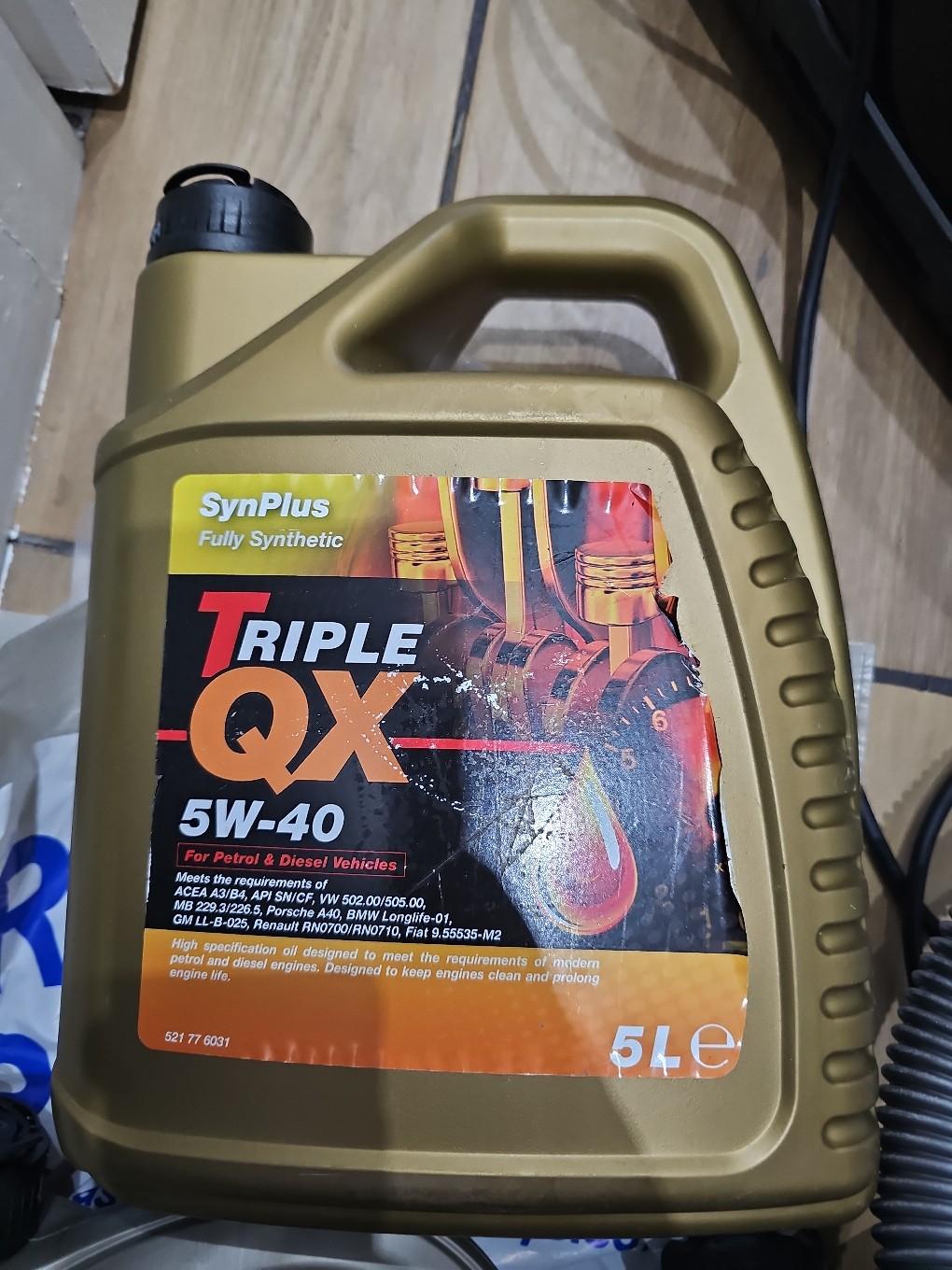 triple-qx-5w-40-engine-oil-5l-new-in-b20-birmingham-for-15-00-for-sale