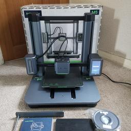 RRP £750+. AnkerMake M5 3D printer. Great condition, working and comes with accessories shown. Expect a minor or light scratches. Box slightly worn. collect in Wolverhampton, WV3 area. Local and reliable seller, see other listings and reviews. Thanks for viewing.