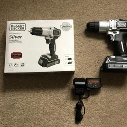 Brand new. Black and Decker 18V brushed cordless combi drill. Screwdriver, drill, hammer function. Comes with a 1.5AH battery and charger. 1400 load speed. Collect in Wolverhampton, WV3 area. Priced to sell. Thanks for viewing.