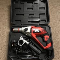 Black & Decker 1100W drill. Model: KR110. 13mm. Type 1. No 0-1200/0-2800/min load speed. Collect in Wolverhampton, WV3 area. Thanks for viewing.