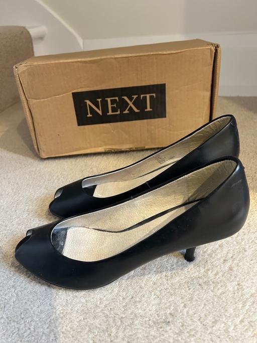 Buy & Sell Hertfordshire Hertsmere - Photos for Next ladies black leather shoes size 5 1/2